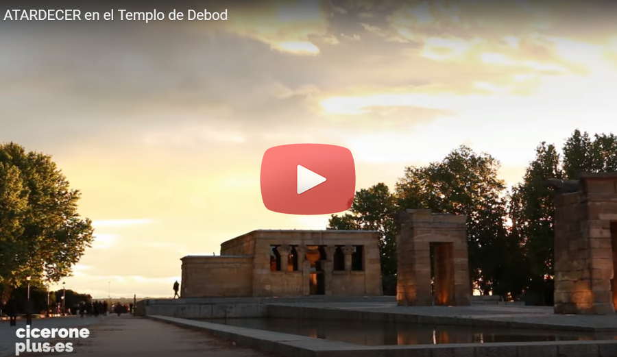 Video Atardecer en el Templo de Debod